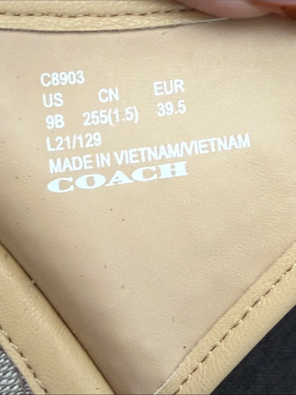 Coach Beige Woven Platform Wedge Sandals